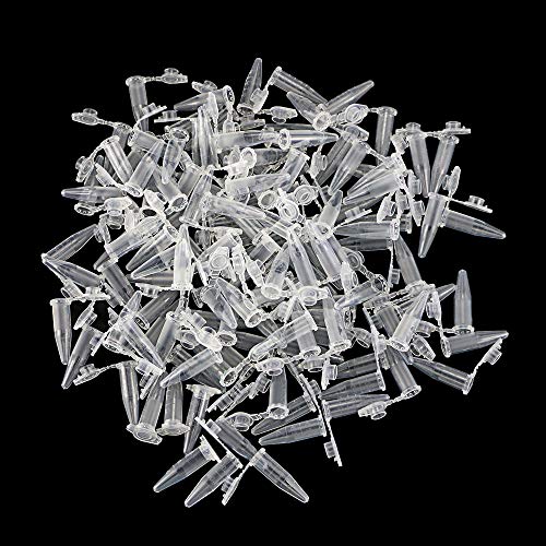 Twdrer 500 Pcs 0.5ml Plastic Centrifuge Tubes