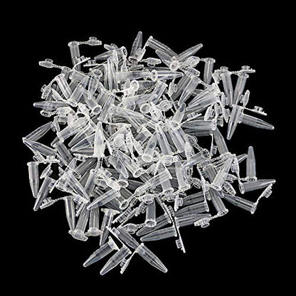 Twdrer 500 Pcs 0.5ml Plastic Centrifuge Tubes