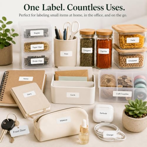 Royal Green Printable Rectangle Labels, 1 x 0.375 Inch - 1660 Pack - color: White, size: 1660