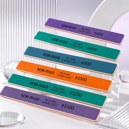 6 Pcs Polishing Sanding Sticks for Plastic Models Gundam Crafts Repairing