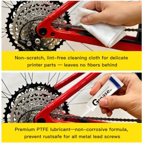 Gear Floss–40 Reusable Ropes, 5 Lint-Free Cloths, 2 PTFE Grease Syringes