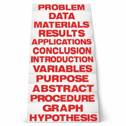 Flipside Products Red Science Fair Titles, Display Board Titles, Projects, School, Kids, Classroom, Pack of 24 - color: Red