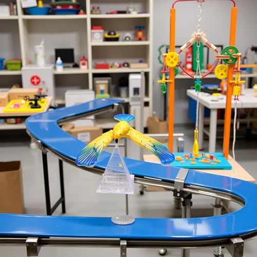 2Pcs Balance Bird Prop, Clear Triangle Stand Classic Gravity Balancing Eagle, Stable Anti-Fall Clear Gravity Principle Demo for Science Teaching