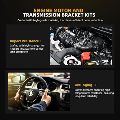 Engine Motor Mount Transmission Bracket Kits for Chrysler 200 11-14 - style: for Sebring 07-10 for Avenger 08-14
