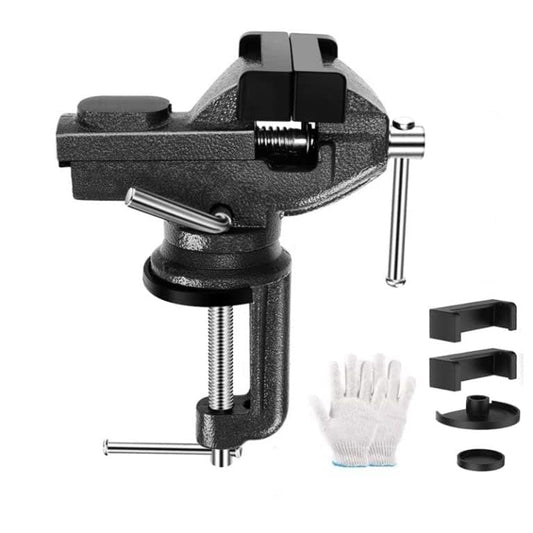Table Vise Home Vise Clamp-On Vise, 2.5" black - size: 2.5" black