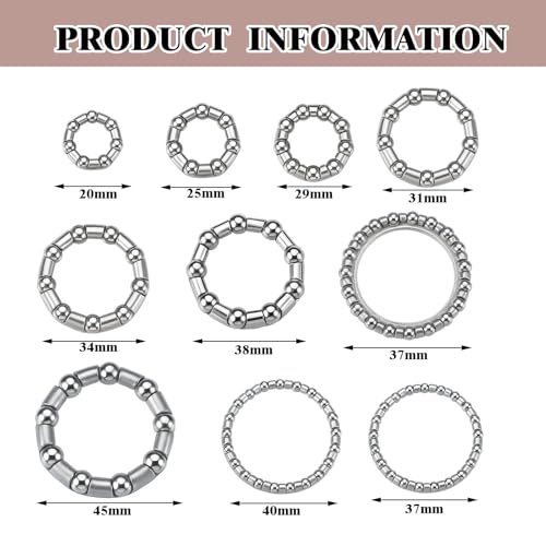 Lounsweer 5 Sets Bike Ball Bearing Kit Headset Retainer Crank Caged Wheels