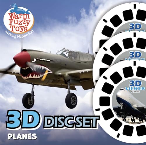 WARM FUZZY Viewfinder Reels Planes | 3 Reels & 21 HD 3D Images - color: Planes