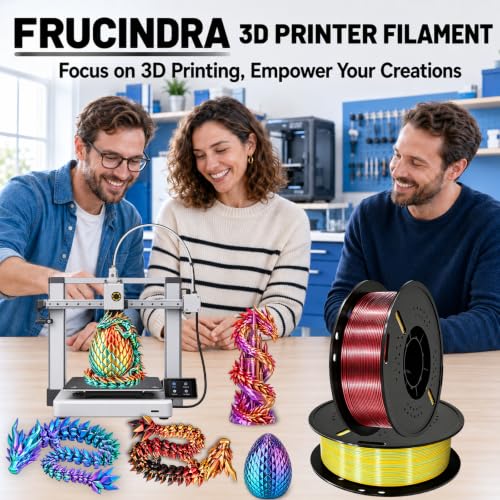 Pre-Dried Silk PLA+ 3D Printer Filament, Shiny Tri-Color PLA+ Filament 1.75mm, Moisture Content <0.3%, Multi Color Change Filament for Most FDM 3D Printers - 1KG Spool (Red Blue Green) - color: Red Blue Green