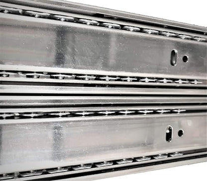 10 Pack Promark 3-Section 100 LB Capacity Full Extension Ball Bearing Side Mount Drawer Slides (14 Inches) - size: 14 Inches-10 Pack