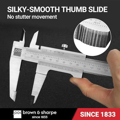 Brown & Sharpe 12 Inch Vernier Caliper, 0.001 Inch Resolution - size: 0.001"