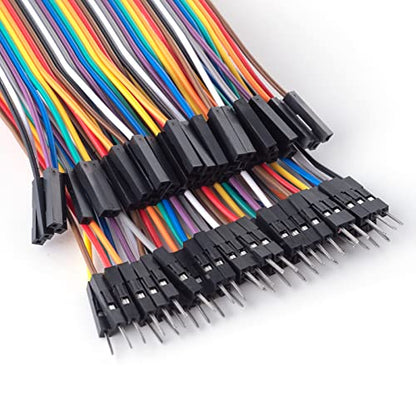 Aypzuke 10cm 240pcs Breadboard Jumper Wires Cable Kit Male to Female, Male to Male, Female to Female Compatible for Arduino Projects and Raspberry Pi - size: 10cm