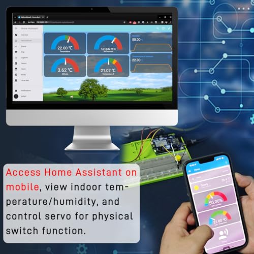 GeeekPi Cloud Ready Starter Kit for Arduino UNO R4 WiFi, Bluetooth, I2C, 12x8 LED Matrix, IoT Integration and Tutorials for Beginners & Engineers