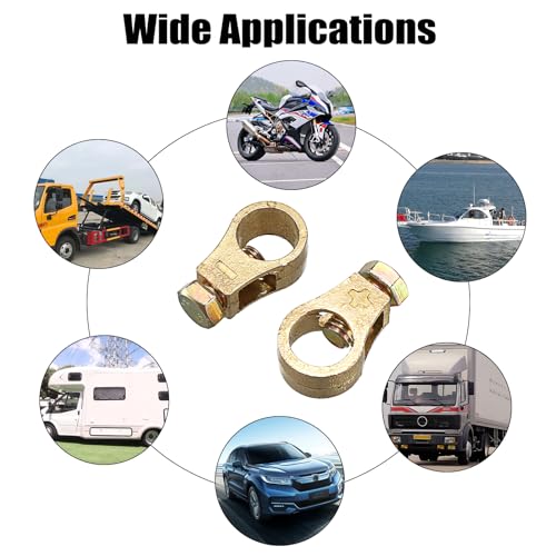 OwnMy Pure Copper Battery Connection Clips Cars Battery Terminal Connectors