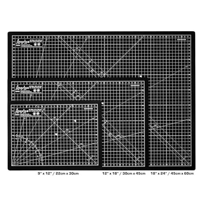 Angelus Self-Healing Cutting Mat, Double Sided, Non-Slip, Durable, Scratch-Resistant Rotary Cutting Board for Leather, Craft, Fabric, Quilting, Sewing, Scrapbooking Projects (18" x 24") - size: 18"L x 24"W
