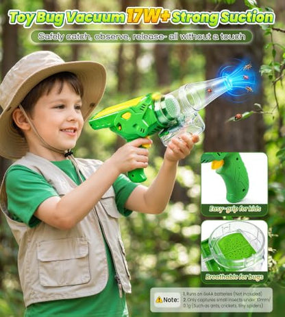 Bug Catcher for Kids Age 3-12, Bug Vacuum Catching Kit with Bug Collector