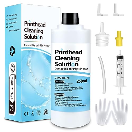 Printer Head Cleaning Kit for Epson, Cleaning Kit for Epson Nozzle, 250ML - size: 250 ml