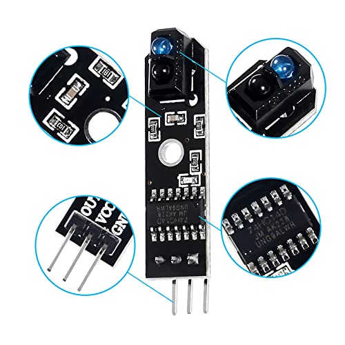 10pcs TCRT5000 Infrared Reflective Sensor Module - 5V Line Obstacle Avoidance Tracing Sensor for Smart Car Robot