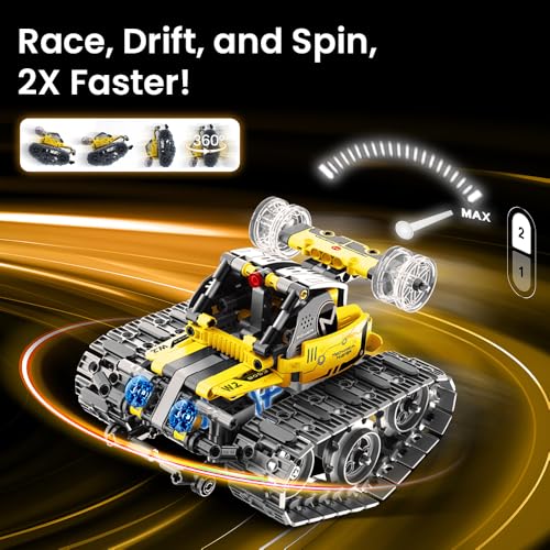 Sillbird Robot Building Kit with APP & Remote Control Gifts for Boys 8-13 - color: 1-yellow