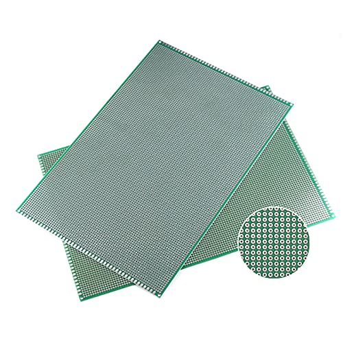 Double Sided PCB Board,D DZRCOXI Large PCB Circuit Board Protoboard 20Pcs 20X30CM for DIY Soldering Electronic Projects Compatible with Arduino Kits (20X30CM-20Pcs) - style: 20X30CM-20Pcs