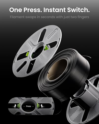 PLA Basic, Pre-Dried Filament with Quick-Swap Reusable Spool 1kg (2.2lbs), 1.75mm 3D Printing Filament, Compatible with Bambu Lab 3D Printers – Pink - color: Pink With Spool, size: With Spool