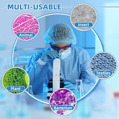Microscope Slides, 1x3 Inch, Blue Coated, Glass Slides, 50PCS - color: Blue Coated, size: 50PCS