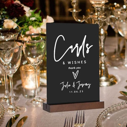 Tabletop Chalkboard Signs with Stand, 3 Pack 8 x 12 inch, T-Shape - size: 3 Pack 8 x 12 Inch