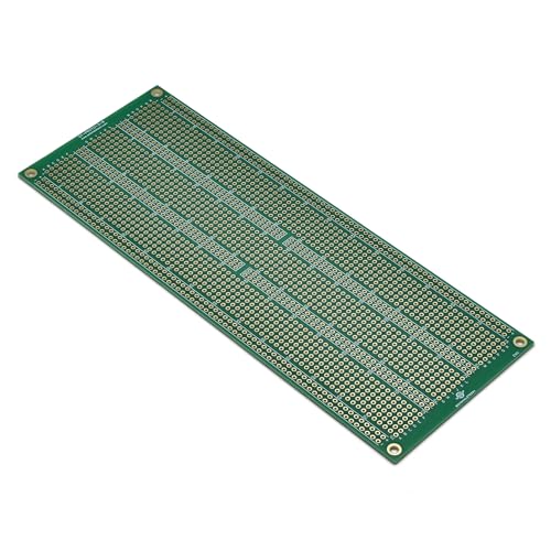 Double Sided ENIG Protoboard, Solderable Breadboard, Electronic Circuit Board for DIY Prototype Circuit, FR4, Plated Through Hole Solder Prototype Board, ST-Proto (3" x 8") - style: 3" x 8"