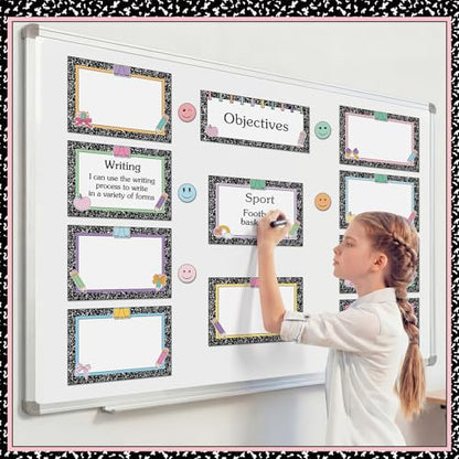 16 Pcs Magnetic Write Wipe Organization Chart, Artwork - style: Artwork