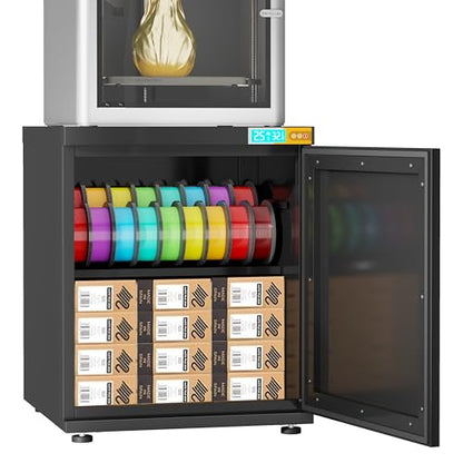 3D Printer Stand with 180L Dehumidifying Storage | 25% RH Control - color: Black-DM