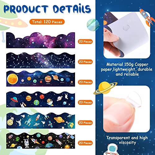 Containlol 118ft Bulletin Board Border Classroom Border, Planet Space Style - style: Planet Space Style