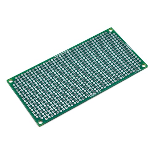 Double Sided LF HASL Perf Board, PCB Board, Electronic Circuit Board for DIY Prototype Circuit, FR4, Plated Through Hole Solder Prototype Board, ST-PERF-2-4 (2" x 4") - style: 2" x 4"