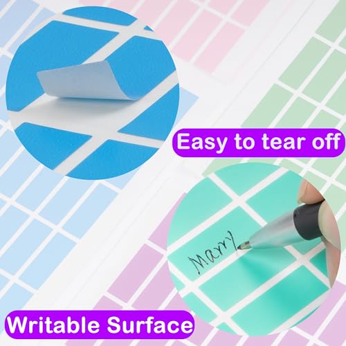 YSHIHE Colored Sticker Labels,12 Colors,1" x 3/8" Small Label-2496 Pack