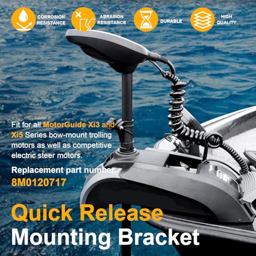 8M0120717 Xi Series Trolling Motor Quick-Release Mounting Bracket Kit for bow mounted MotorGuide Xi Series Trolling Motors