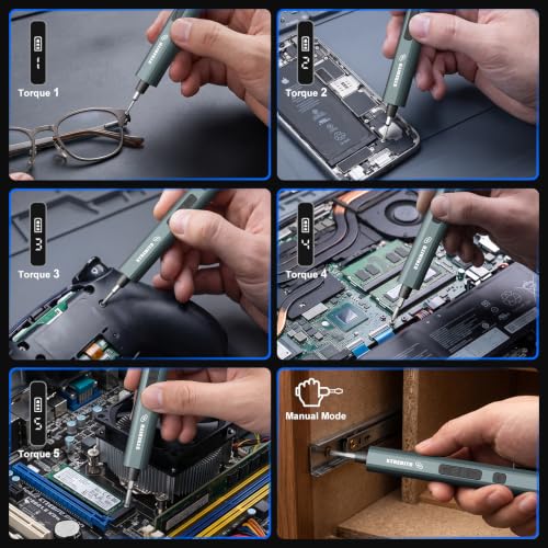 STREBITO Mini Electric Screwdriver, 86 in 1 Electronic Screwdriver Set