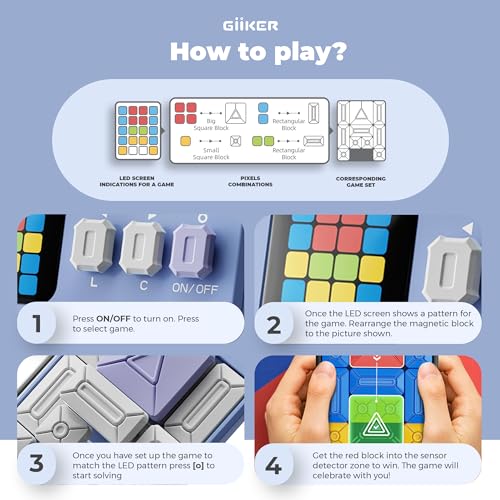GiiKER Super Slide Puzzle Game, 500+ Challenges, STEM Toy for Ages 6+ - color: Lavender