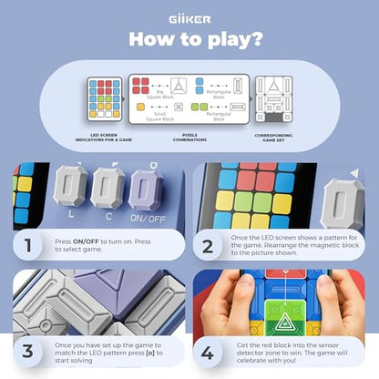 GiiKER Super Slide Puzzle Game, 500+ Challenges, STEM Toy for Ages 6+ - color: Lavender