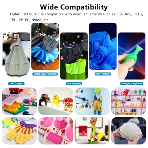Creality Ender 3 V3 SE Hotend Kit 250mm/s High-Speed Assembled Extruder - style: For Ender 3V3 SE Upgrade