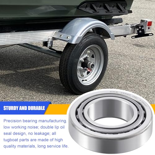 XiKe 25580 25520 & LM67048 LM67010 Trailer Bearings Wheel Hub Kit, 4 Sets - size: 25580/20 ＆ LM67048/10 + Seal ID 2.125'' ＆ 2.250'', style: Pack 4 Set