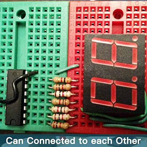 12Pcs Small Solderable Breadboard 170 Tie-Points Mini Breadboard Kit Mini PCB Prototype Solderless Breadboards Bread Boards Circuits Beadboard(Lkelyonewy) - size: 1.77"*1.38"*0.36"