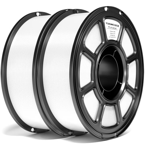 Silk Pla Plus Filament 2KG Bundle, 1.75mm+/- 0.02 mm,White+White - color: A-1kg*2 White