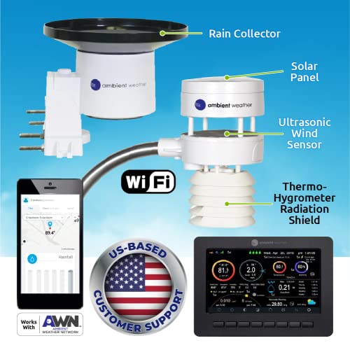 Ambient Weather WS-5000 Ultrasonic Smart Weather Station - style: Display Console + Ultrasonic + Raincup