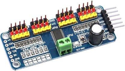 PCA9685 16 Channel 12-bit PWM Servo Motor Driver I2C Module Robot