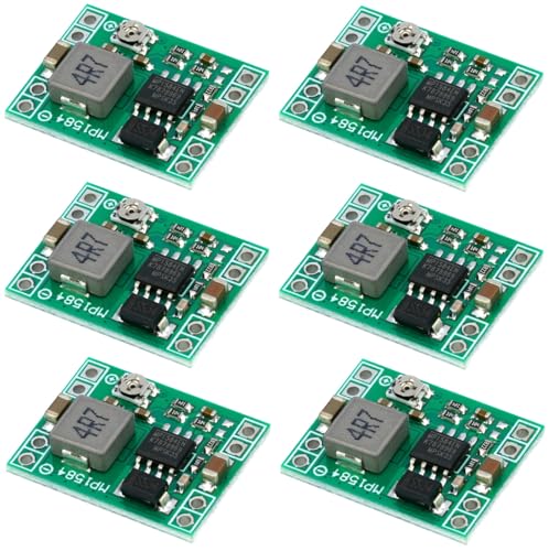 6Pcs 5V Buck Converter Mini MP1584EN DC-DC 3A Adjustable Module