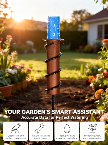 7.8 Inch Large Rain Gauge Outdoor