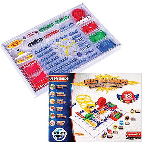 Science Kidz Electronics Kit - 188 Science Experiments Set for Kids