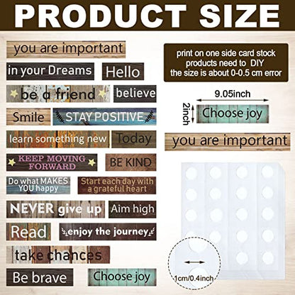 Hotop 42 Pcs Growth Mindset Inspirational Posters Banners Motivational Posters for Classroom Bulletin Board Decor Home Classroom Motivational Gallery Teacher Door Signs(Farmhouse Style) - style: Farmhouse Style