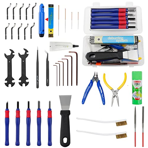 39Pcs 3D Printer Tools Kit Includes Resin Removal Cleaning Deburring Tool Sanding and Hotend Disassembly Multi-Purpose Tool, 3D Printer Accessories Kit for Trimming and Finishing BCZAMD
