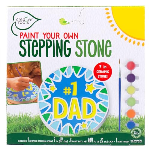 Creative Roots Paint Your Own Stepping Stone Kit, #1 Dad - style: #1 Dad