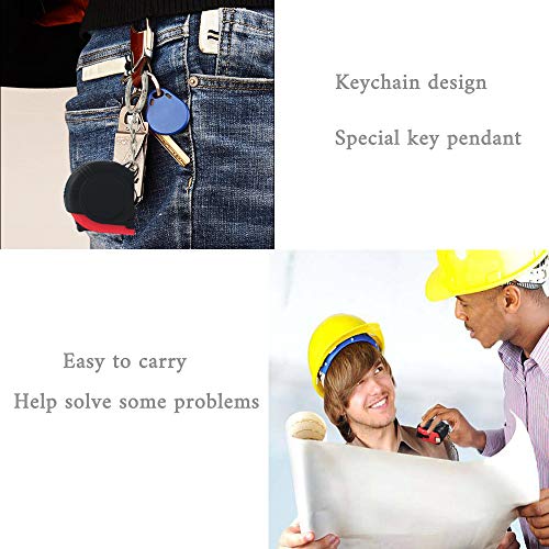 1m/3ft Retractable Kids Tape Measure Mini Keychain Metric/Inch Measuring Tape Portable Tape Ruler with Stable Slide Lock for Body Measuring(6 Pack) - size: 1 m (6 Pack)