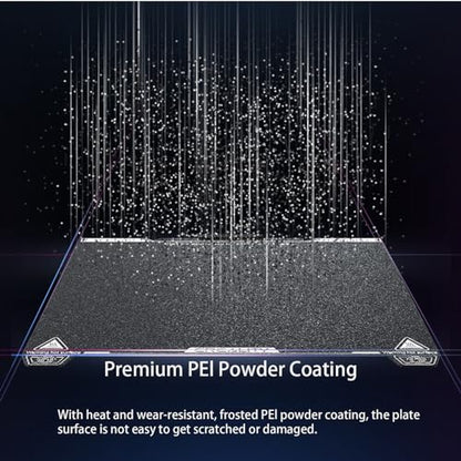 Creality K1C Texture PEI Build Plate Kit, 3D Printer Heat and Wear Resistance Textured PEI Spring Steel Plateform with Wipe Nozzle Design for K1C, K1 SE - size: K1C Texture PEI